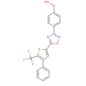 3-[(4-Hydroxymethyl)phenyl]-5-(4-phenyl-5-trifluoromethyl-2-thienyl)-1,2,4-oxadiazole Structure,569685-50-3Structure