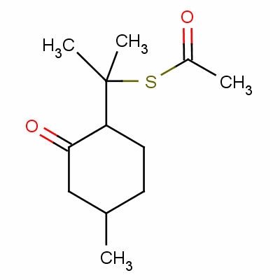 S-[1-methyl-1-(4-methyl-2-oxocyclohexyl)ethyl] (1r-trans)ethanethioate Structure,57074-34-7Structure