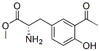 (S)-3-(3-乙?；?4-羥基苯基)-2-氨基丙酸甲酯結(jié)構(gòu)式_57085-32-2結(jié)構(gòu)式