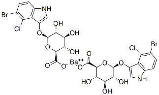 .Beta.-d-glucopyranosiduronic acid,5-bromo-4-chloro-1h-indol-3-yl, barium salt Structure,57121-06-9Structure