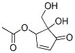 4-Acetoxy-5-hydroxy-5-hydroxymethyl-2-cyclopenten-1-one Structure,57172-42-6Structure