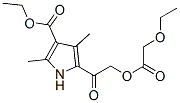 (9ci)-5-[[(乙氧基乙酰基)氧基]乙?；鵠-2,4-二甲基-1H-吡咯-3-羧酸乙酯結(jié)構(gòu)式_571922-83-3結(jié)構(gòu)式