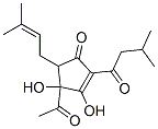 4-乙酰基-3,4-二羥基-5-(3-甲基-2-丁烯)-2-(3-甲基-1-氧代丁基)-2-環(huán)戊烯-1-酮結(jié)構(gòu)式_57195-46-7結(jié)構(gòu)式