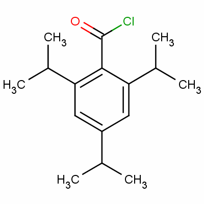 2,4,6-三異丙基苯甲酰氯結(jié)構(gòu)式_57199-00-5結(jié)構(gòu)式