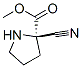 Proline,2-cyano-,methyl ester (9ci) Structure,57224-13-2Structure