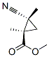 Cyclopropanecarboxylic acid,2-cyano-1,2-dimethyl-,methyl ester,cis-(9ci) Structure,57234-24-9Structure