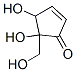 4,5-Dihydroxy-4-(hydroxymethyl)cyclopentene-3-one Structure,57236-37-0Structure