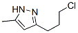 1H-pyrazole,3-(3-chloropropyl)-5-methyl- Structure,57245-86-0Structure