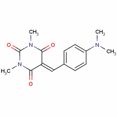 5-[[4-(Dimethylamino)phenyl ]methylene]-1,3-dimethylbarbituric acid Structure,57270-81-2Structure