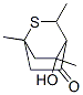 8-Hydroxy-1,3,8-trimethyl-2-thiabicyclo[2.2.2]octan-5-one Structure,57274-39-2Structure