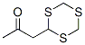 1-(1,3,5-三硫雜-2-基)-2-丙酮結(jié)構(gòu)式_57274-65-4結(jié)構(gòu)式