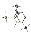 9,10-Dimethyl-1,3,5-tris(trimethylsilyl)-2,4,6,8-tetrathiaadamantane Structure,57289-38-0Structure