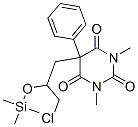 5-[3-Chloro-2-(trimethylsiloxy)propyl ]-1,3-dimethyl-5-phenyl-2,4,6(1h,3h,5h)-pyrimidinetrione Structure,57305-01-8Structure