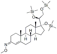 (20S)-17,20,21-三(三甲基硅氧基)-4-孕烯-3-酮 o-甲基肟結(jié)構(gòu)式_57325-74-3結(jié)構(gòu)式