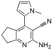 (9ci)-2-氨基-6,7-二氫-4-(1-甲基-1H-吡咯-2-基)-5H-環(huán)戊并[b]吡啶-3-甲腈結構式_573931-73-4結構式