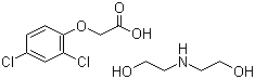 2,4-Dichlorophenoxyacetic acid diethanolamine salt Structure,5742-19-8Structure