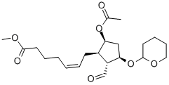 (Z)-7-[(1r,2r,3r,5s)-5-乙酰氧基-2-甲?；?3-(四氫-吡喃-2-基氧基)-環(huán)戊基]-5-庚烯酸甲酯結(jié)構(gòu)式_57429-55-7結(jié)構(gòu)式