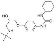 1-(4-(3-(Tert-butylamino)-2-hydroxypropoxy)phenyl)-3-cyclohexylurea Structure,57460-41-0Structure