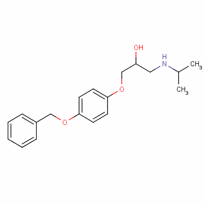 (S)-1-[p-(芐氧基)苯氧基]-3-(異丙基氨基)丙烷-2-醇結(jié)構(gòu)式_57526-82-6結(jié)構(gòu)式