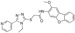 Acetamide,2-[[4-ethyl-5-(3-pyridinyl)-4h-1,2,4-triazol-3-yl ]thio]-n-(2-methoxy-3-dibenzofuranyl)-(9ci) Structure,575470-85-8Structure