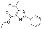 5-乙酰基-2-苯基噻唑-4-羧酸乙酯結(jié)構(gòu)式_57560-93-7結(jié)構(gòu)式