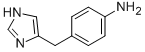 4-(1H-imidazol-4-ylmethyl)-phenylamine Structure,57662-33-6Structure