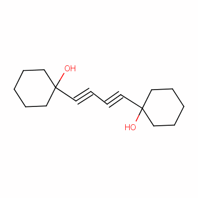 1,4-Bis(1-hydroxycyclohexyl)-1,3-butadiyne, Structure,5768-10-5Structure