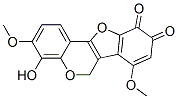 4-Hydroxy-3,7-dimethoxy-6h-benzofuro[3,2-c][1]benzopyran-9,10-dione Structure,57684-35-2Structure