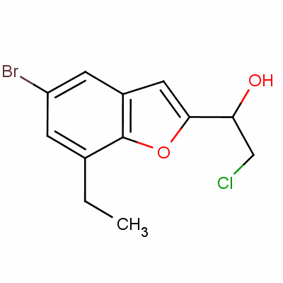 5-Bromo-alpha-(chloromethyl)-7-ethylbenzofuran-2-methanol Structure,57704-13-9Structure