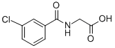 (3-Chloro-benzoylamino)-acetic acid Structure,57728-59-3Structure