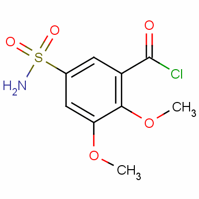 5-(Aminosulphonyl)-2,3-dimethoxybenzoyl chloride Structure,57734-47-1Structure