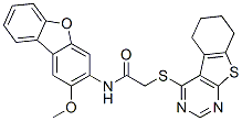 (9ci)-n-(2-甲氧基-3-二苯并呋喃)-2-[(5,6,7,8-四氫[1]苯并噻吩并[2,3-d]嘧啶-4-基)硫代]-乙酰胺結(jié)構(gòu)式_577761-52-5結(jié)構(gòu)式