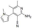 3-Pyridinecarbonitrile,2-amino-5,6-dimethyl-4-(1-methyl-1h-pyrrol-2-yl)-(9ci) Structure,577762-20-0Structure