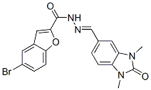 (9ci)-5-溴-2-苯并呋喃羧酸-[(2,3-二氫-1,3-二甲基-2-氧代-1H-苯并咪唑-5-基)亞甲基]肼結(jié)構(gòu)式_577984-49-7結(jié)構(gòu)式