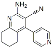 (9ci)-2-氨基-5,6,7,8-四氫-4-(4-吡啶)-3-喹啉甲腈結(jié)構(gòu)式_577985-54-7結(jié)構(gòu)式