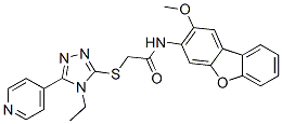 (9ci)-2-[[4-乙基-5-(4-吡啶)-4H-1,2,4-噻唑-3-基]硫代]-n-(2-甲氧基-3-二苯并呋喃)-乙酰胺結(jié)構(gòu)式_578001-72-6結(jié)構(gòu)式