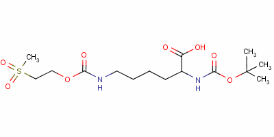 N2-[(1,1-dimethylethoxy)carbonyl ]-n6-[[2-(methylsulphonyl)ethoxy]carbonyl ]-l-lysine Structure,57849-64-6Structure