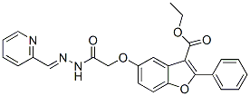 3-Benzofurancarboxylicacid,5-[2-oxo-2-[(2-pyridinylmethylene)hydrazino]ethoxy]-2-phenyl-,ethylester(9ci) Structure,578701-66-3Structure