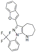 (9ci)-3-(2-苯并呋喃)-1,4,5,6,7,8-六氫-1-[2-(三氟甲基)苯基]-吡唑并[3,4-b]氮雜卓結(jié)構(gòu)式_578702-94-0結(jié)構(gòu)式