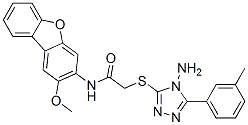 (9ci)-2-[[4-氨基-5-(3-甲基苯基)-4H-1,2,4-噻唑-3-基]硫代]-n-(2-甲氧基-3-二苯并呋喃)-乙酰胺結構式_578719-36-5結構式