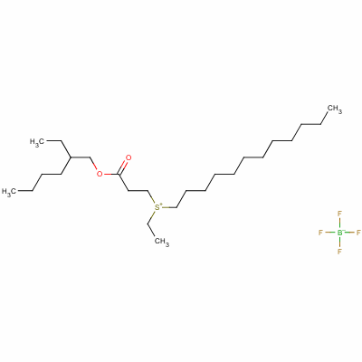 Dodecylethyl[3-[(2-ethylhexyl)oxy]-3-oxopropyl]sulphonium tetrafluoroborate(1-) Structure,57876-06-9Structure