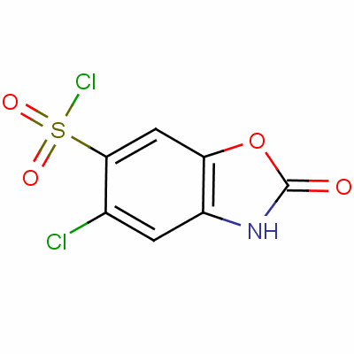 5-Chloro-2-oxo-2,3-dihydrobenzo[d]oxazole-6-sulfonyl chloride Structure,5791-05-9Structure