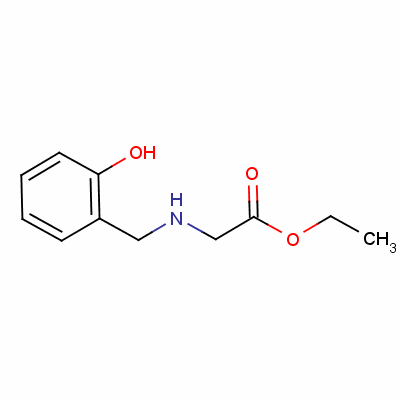 n-[(2-羥基苯基)甲基]甘氨酸乙酯結(jié)構(gòu)式_57938-78-0結(jié)構(gòu)式