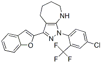 Pyrazolo[3,4-b]azepine,3-(2-benzofuranyl)-1-[4-chloro-2-(trifluoromethyl)phenyl ]-1,4,5,6,7,8-hexahydro-(9ci) Structure,579437-62-0Structure