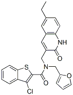 (9ci)-3-氯-n-[(6-乙基-1,2-二氫-2-氧代-3-喹啉)甲基]-n-(2-呋喃甲基)-苯并[b]噻吩-2-羧酰胺結(jié)構(gòu)式_579450-32-1結(jié)構(gòu)式