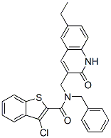 (9ci)-3-氯-n-[(6-乙基-1,2-二氫-2-氧代-3-喹啉)甲基]-n-(苯基甲基)-苯并[b]噻吩-2-羧酰胺結構式_579450-44-5結構式