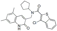 (9ci)-3-氯-n-環(huán)戊基-n-[(1,2-二氫-5,7-二甲基-2-氧代-3-喹啉)甲基]-苯并[b]噻吩-2-羧酰胺結(jié)構(gòu)式_579453-74-0結(jié)構(gòu)式