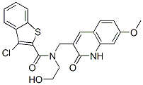 (9ci)-3-氯-n-[(1,2-二氫-7-甲氧基-2-氧代-3-喹啉)甲基]-n-(2-羥基乙基)-苯并[b]噻吩-2-羧酰胺結(jié)構(gòu)式_579456-22-7結(jié)構(gòu)式