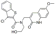 (9ci)-3-氯-n-[(1,2-二氫-6-甲氧基-2-氧代-3-喹啉)甲基]-n-(2-羥基乙基)-苯并[b]噻吩-2-羧酰胺結(jié)構(gòu)式_579457-24-2結(jié)構(gòu)式