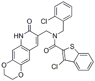 (9ci)-3-氯-n-[(2-氯苯基)甲基]-n-[(2,3,6,7-四氫-7-氧代-1,4-二噁英并[2,3-g]喹啉-8-基)甲基]-苯并[b]噻吩-2-羧酰胺結(jié)構(gòu)式_579518-82-4結(jié)構(gòu)式